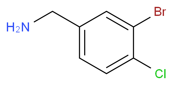 (3-bromo-4-chlorophenyl)methanamine_分子结构_CAS_849367-49-3