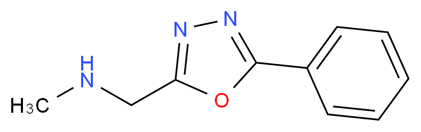 N-methyl-1-(5-phenyl-1,3,4-oxadiazol-2-yl)methanamine_分子结构_CAS_880361-90-0)