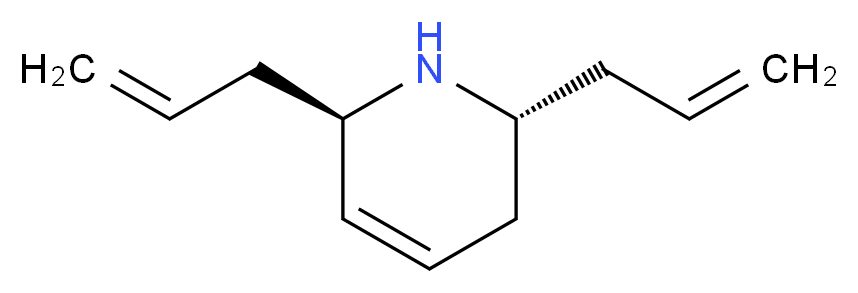 (2R,6R)-2,6-bis(prop-2-en-1-yl)-1,2,3,6-tetrahydropyridine_分子结构_CAS_138617-50-2