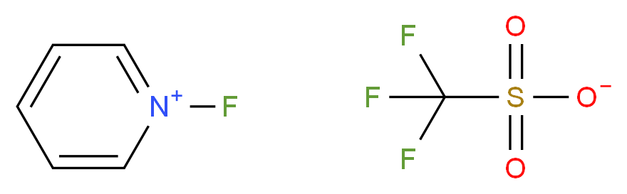 N-氟吡啶鎓三氟甲磺酸盐_分子结构_CAS_107263-95-6)