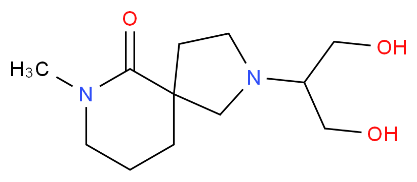 2-[2-hydroxy-1-(hydroxymethyl)ethyl]-7-methyl-2,7-diazaspiro[4.5]decan-6-one_分子结构_CAS_)
