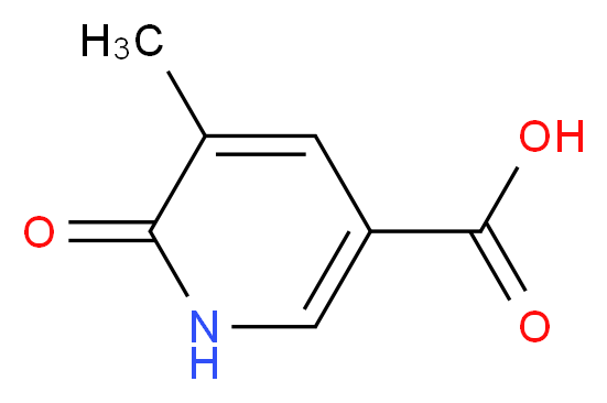 5-Methyl-6-oxo-1,6-dihydropyridine-3-carboxylic acid_分子结构_CAS_66909-27-1)