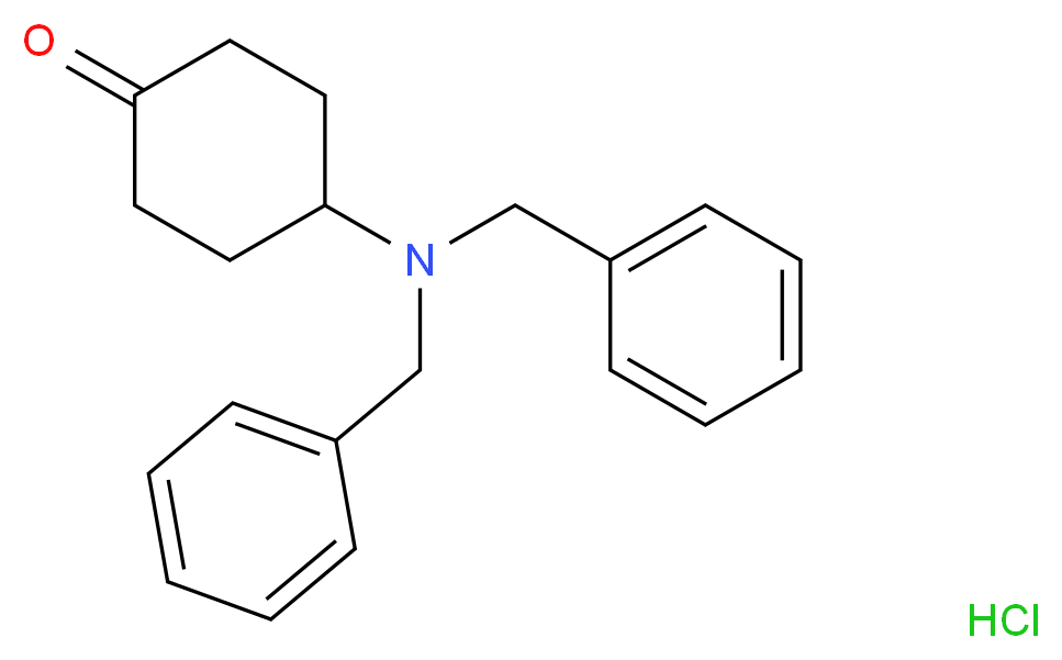 4-(Dibenzylamino)cyclohexanone hydrochloride_分子结构_CAS_)