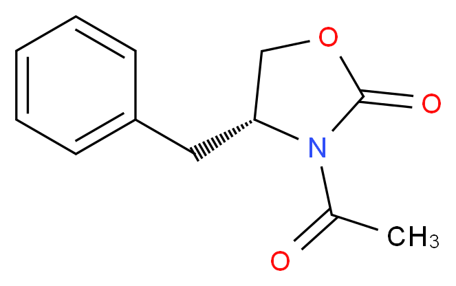 (4S)-3-Acetyl-4-benzyl-1,3-oxazolidin-2-one_分子结构_CAS_132836-66-9)