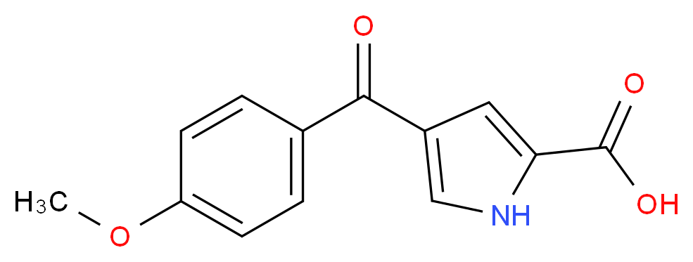 4-(4-Methoxybenzoyl)-1H-pyrrole-2-carboxylic acid_分子结构_CAS_)