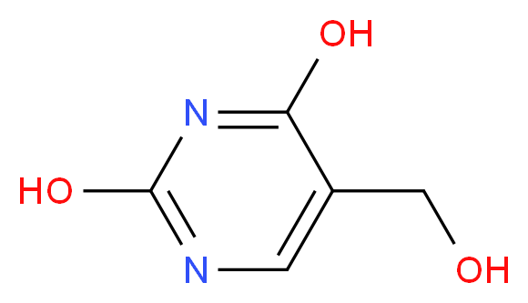 5-(hydroxymethyl)pyrimidine-2,4-diol_分子结构_CAS_4433-40-3