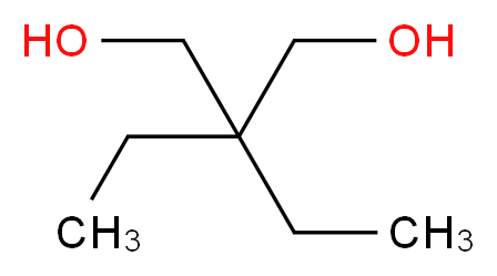 2,2-diethylpropane-1,3-diol_分子结构_CAS_115-76-4