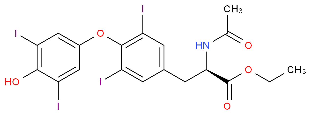 N-Acetyl L-Thyroxine Ethyl Ester_分子结构_CAS_30804-52-5)