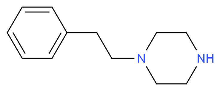 1-(2-Phenylethyl)piperazine 98%_分子结构_CAS_5321-49-3)