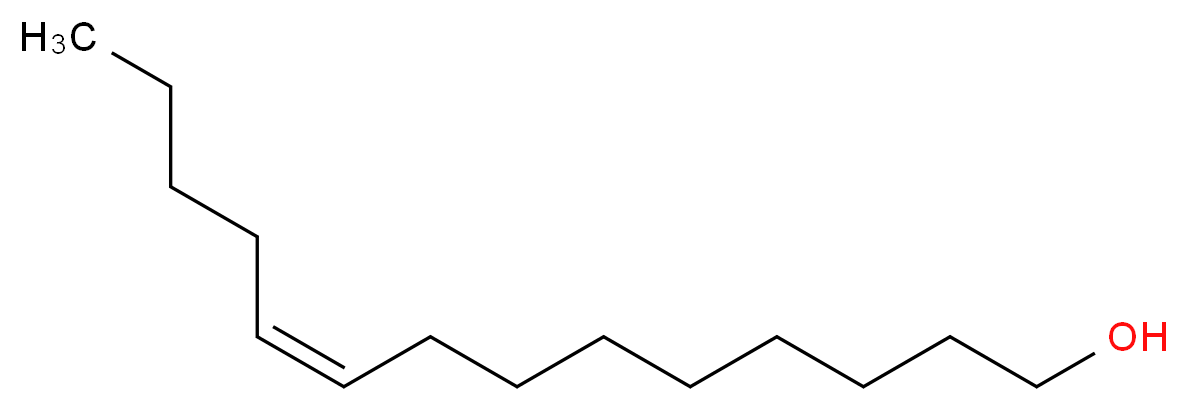 (9Z)-tetradec-9-en-1-ol_分子结构_CAS_35153-15-2