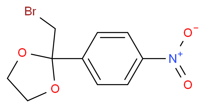 2-(bromomethyl)-2-(4-nitrophenyl)-1,3-dioxolane_分子结构_CAS_3418-28-8)