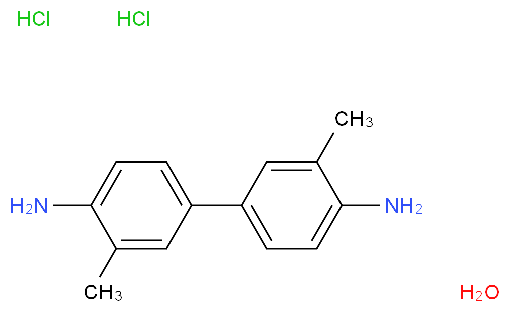 4-(4-amino-3-methylphenyl)-2-methylaniline hydrate dihydrochloride_分子结构_CAS_304671-77-0