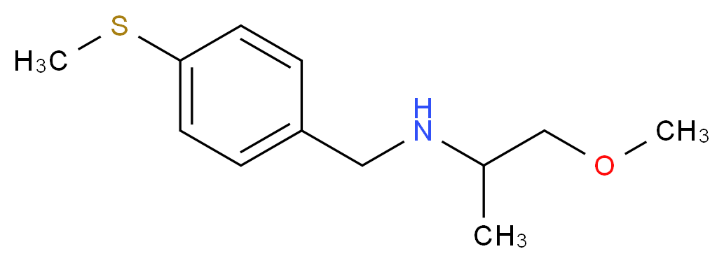 (2-methoxy-1-methylethyl)[4-(methylthio)benzyl]amine_分子结构_CAS_355816-32-9)