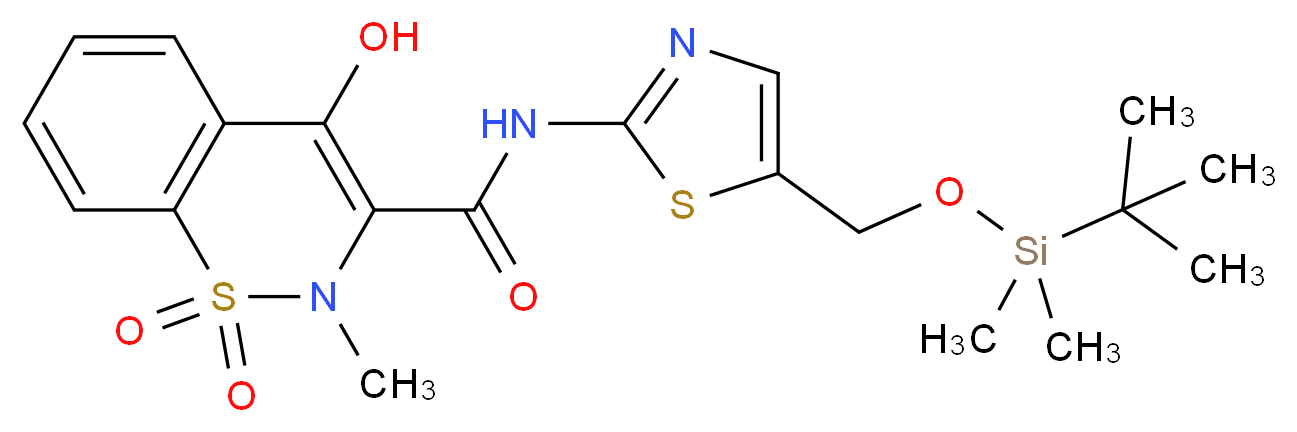 5'-tert-Butyldimethylsilyloxy Meloxicam_分子结构_CAS_1076199-65-9)