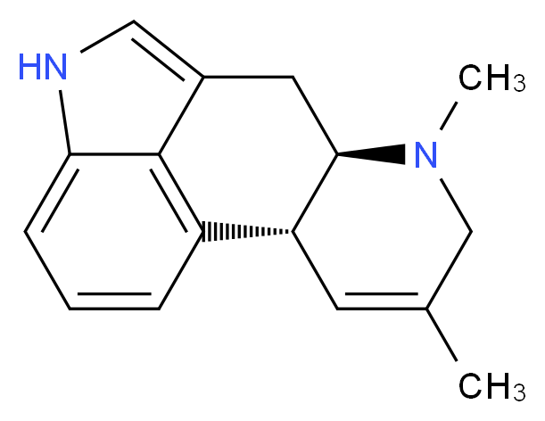 (2R,7R)-4,6-dimethyl-6,11-diazatetracyclo[7.6.1.0<sup>2</sup>,<sup>7</sup>.0<sup>1</sup><sup>2</sup>,<sup>1</sup><sup>6</sup>]hexadeca-1(16),3,9,12,14-pentaene_分子结构_CAS_548-42-5