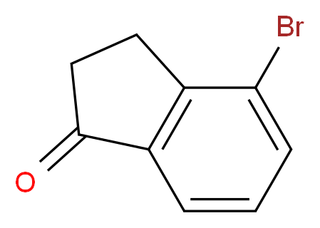 4-bromo-2,3-dihydro-1H-inden-1-one_分子结构_CAS_15115-60-3