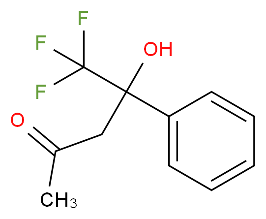 5,5,5-trifluoro-4-hydroxy-4-phenylpentan-2-one_分子结构_CAS_146801-29-8