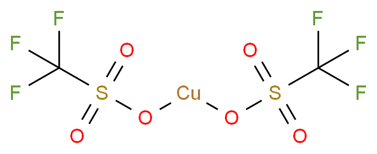 (trifluoromethanesulfonyloxy)cuprio trifluoromethanesulfonate_分子结构_CAS_34946-82-2