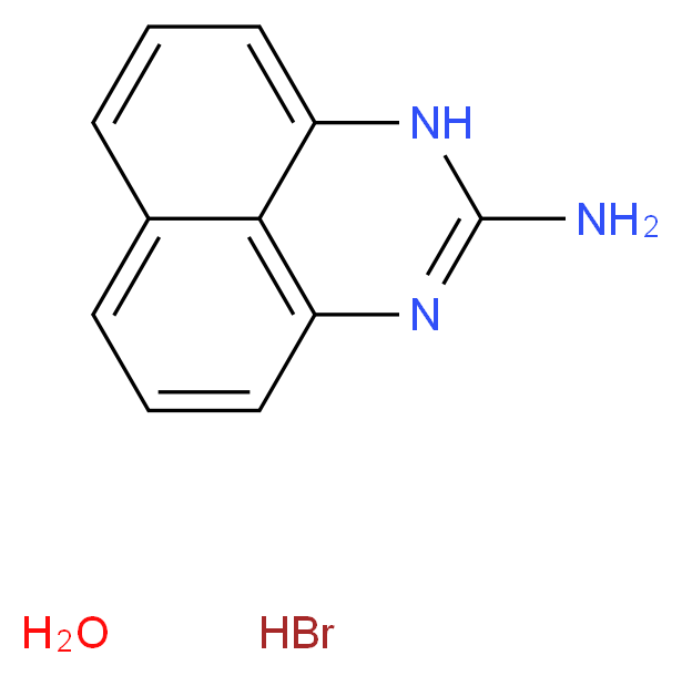 2-氨基萘嵌间二氮杂苯 氢溴酸盐 水合物_分子结构_CAS_313223-13-1)