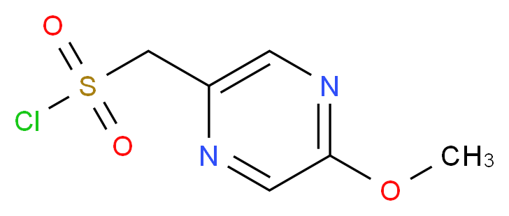 (5-methoxypyrazin-2-yl)methanesulfonyl chloride_分子结构_CAS_1196146-01-6)