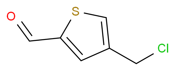 4-(chloromethyl)thiophene-2-carbaldehyde_分子结构_CAS_33148-81-1