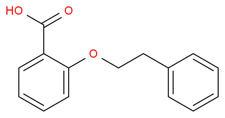 2-(2-phenylethoxy)benzoic acid_分子结构_CAS_883546-53-0