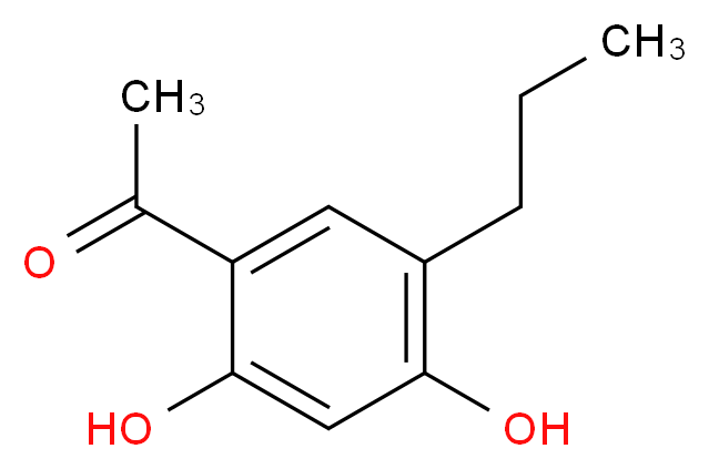 1-(2,4-dihydroxy-5-propylphenyl)ethan-1-one_分子结构_CAS_63411-87-0