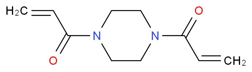 1-[4-(prop-2-enoyl)piperazin-1-yl]prop-2-en-1-one_分子结构_CAS_6342-17-2