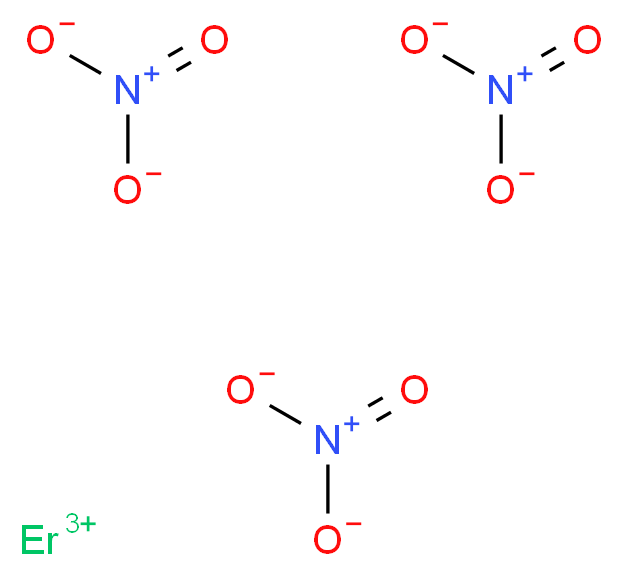 erbium(3+) ion tris(nitrooxidane)_分子结构_CAS_10168-80-6