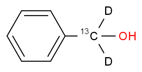 phenyl(<sup>1</sup><sup>3</sup>C,<sup>2</sup>H<sub>2</sub>)methanol_分子结构_CAS_285977-71-1