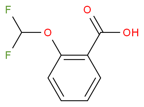 2-(Difluoromethoxy)benzoic acid 98%_分子结构_CAS_97914-59-5)