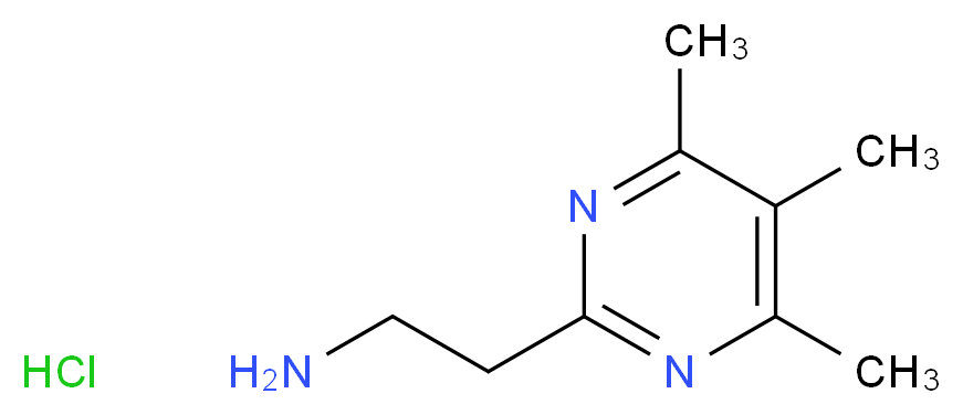 2-(trimethylpyrimidin-2-yl)ethan-1-amine hydrochloride_分子结构_CAS_1196153-23-7