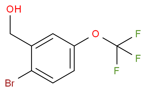 [2-bromo-5-(trifluoromethoxy)phenyl]methanol_分子结构_CAS_886763-15-1