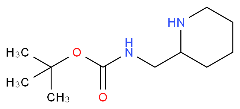 2-Boc-Aminomethylpiperidine_分子结构_CAS_141774-61-0)