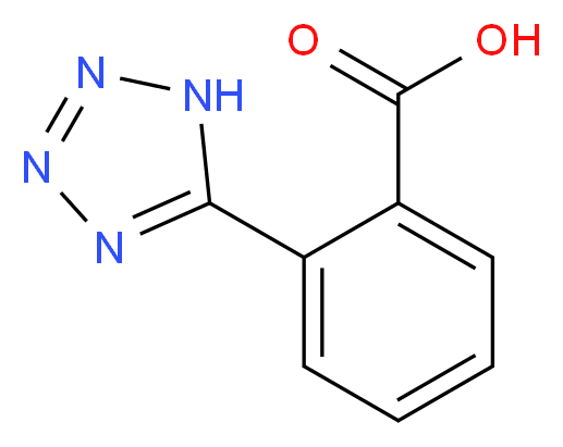 2-(1H-1,2,3,4-tetrazol-5-yl)benzoic acid_分子结构_CAS_13947-58-5