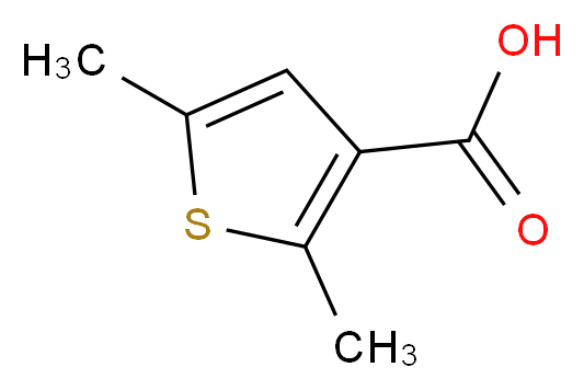 2,5-dimethylthiophene-3-carboxylic acid_分子结构_CAS_26421-32-9