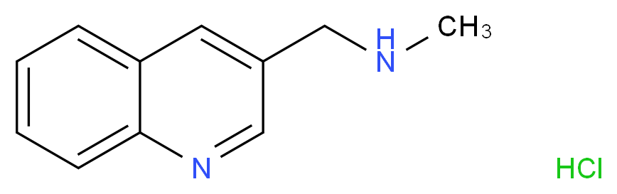 methyl(quinolin-3-ylmethyl)amine hydrochloride_分子结构_CAS_120739-69-7