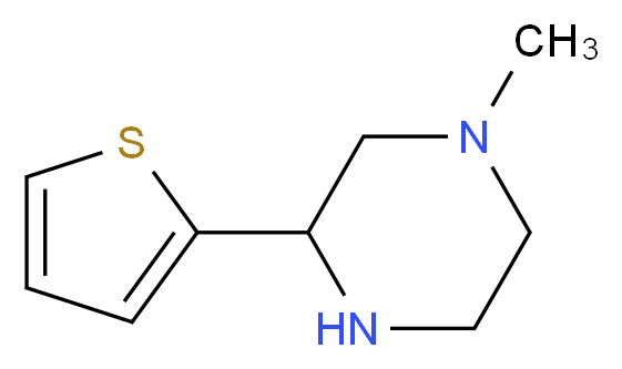 1-methyl-3-(2-thienyl)piperazine_分子结构_CAS_85803-52-7)