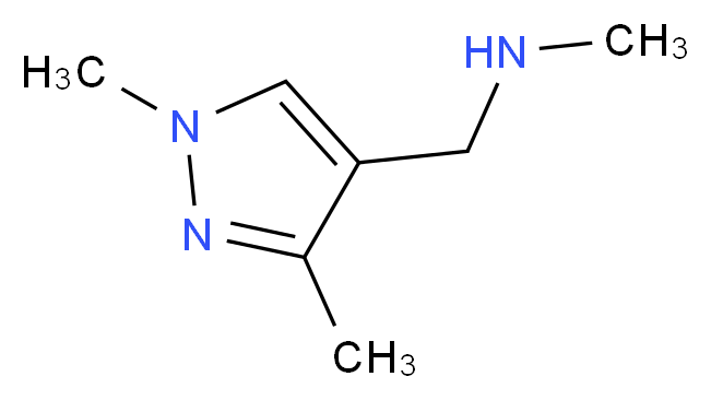 N-[(1,3-Dimethyl-1H-pyrazol-4-yl)methyl]-N-methylamine_分子结构_CAS_)