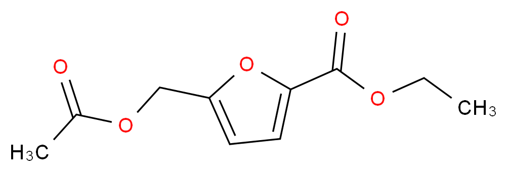 ethyl 5-[(acetyloxy)methyl]furan-2-carboxylate_分子结构_CAS_99187-01-6