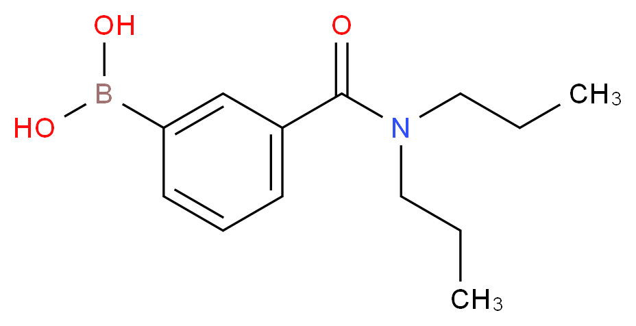 [3-(dipropylcarbamoyl)phenyl]boronic acid_分子结构_CAS_850567-39-4