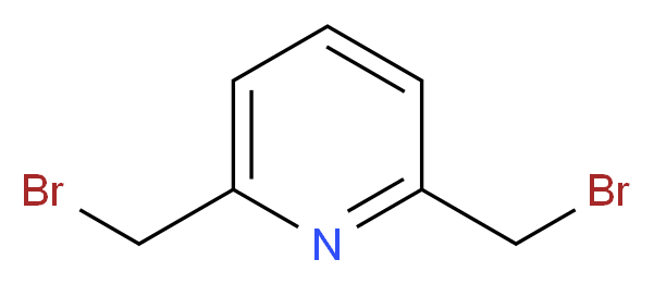 2,6-bis(bromomethyl)pyridine_分子结构_CAS_)