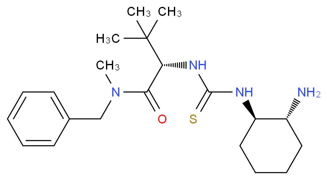 (2S)-2-({[(1R,2R)-2-aminocyclohexyl]carbamothioyl}amino)-N-benzyl-N,3,3-trimethylbutanamide_分子结构_CAS_479423-21-7