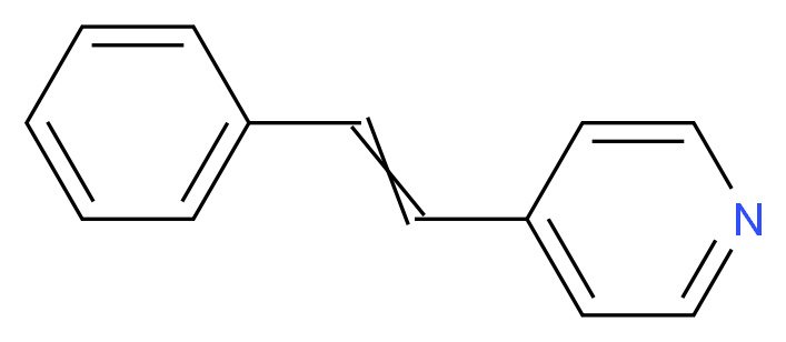 4-(2-phenylethenyl)pyridine_分子结构_CAS_103-31-1