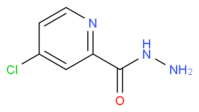 4-chloropyridine-2-carbohydrazide_分子结构_CAS_73771-11-6