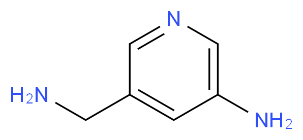 5-AMINO-3-PYRIDINEMETHANAMINE_分子结构_CAS_754129-80-1)