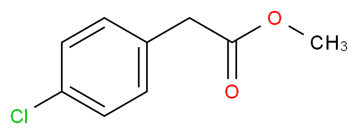 Methyl 4-chlorophenylacetate_分子结构_CAS_52449-43-1)