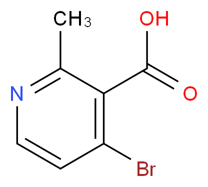 4-bromo-2-methylpyridine-3-carboxylic acid_分子结构_CAS_1060805-98-2