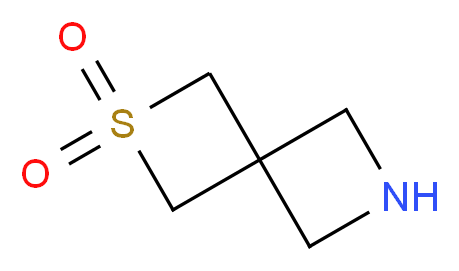 2$l^{6}-thia-6-azaspiro[3.3]heptane-2,2-dione_分子结构_CAS_1263182-09-7