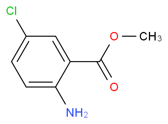 Methyl 2-amino-5-chlorobenzoate_分子结构_CAS_)